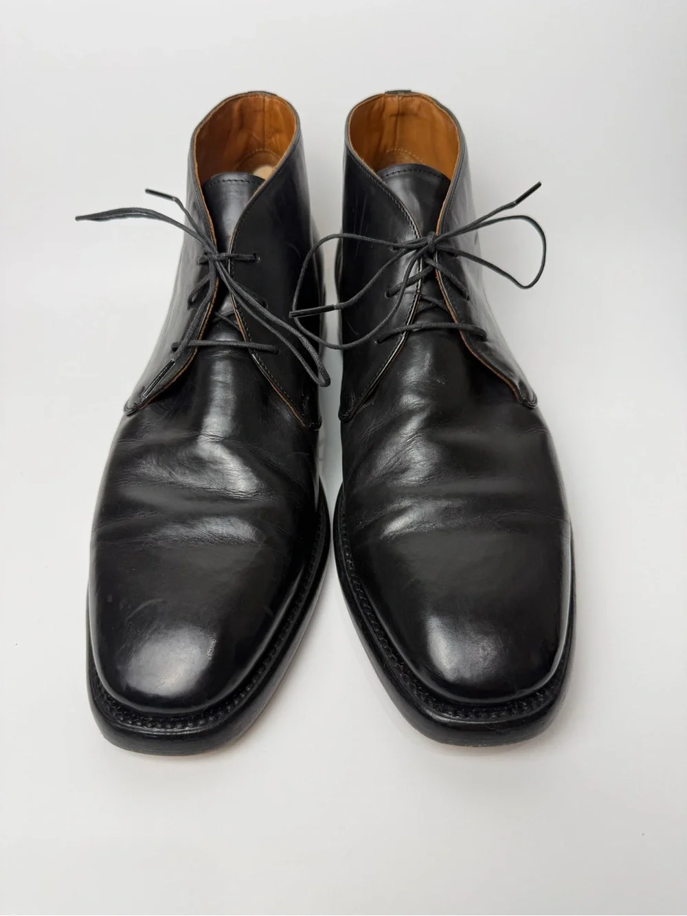 Frye Paul Chukka Boots Black Leather Men Size 13 Hipster Classic Chunky